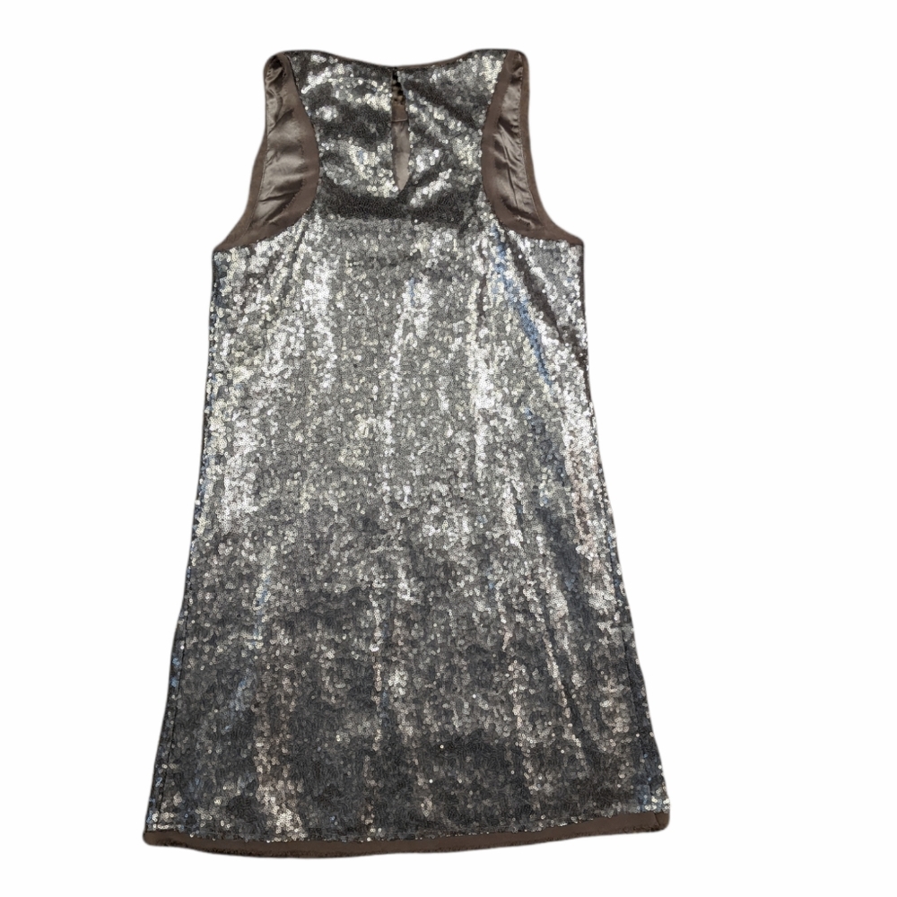 Sugar + Lipz‎ Pewter Sequin Evening Dress Small - Picture 6 of 6